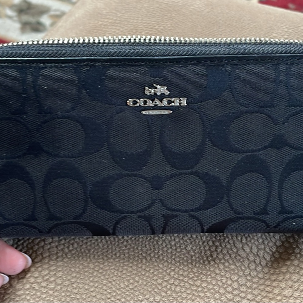 Coach Black Signature Wallet